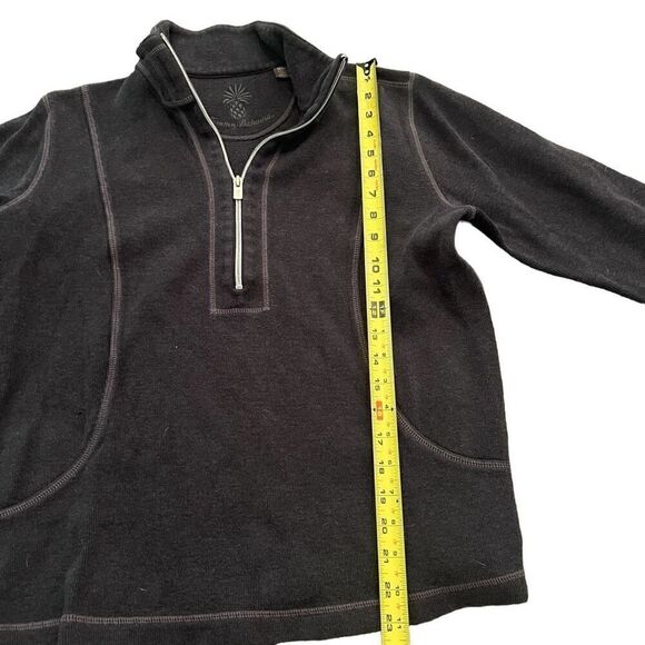 TOMMY BAHAMA Woman’s Grey Half Zip Pullover Sweater Size M - Picture 5 of 6